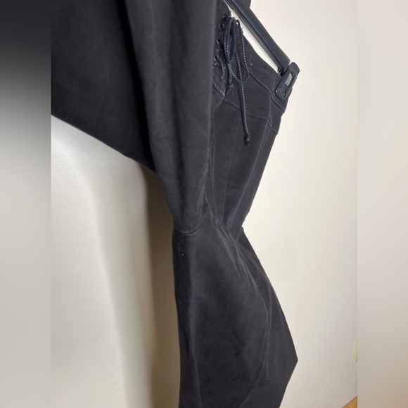 We The Free Lace Up Back Flare Leg Jeans Black size US27 - Picture 8 of 13